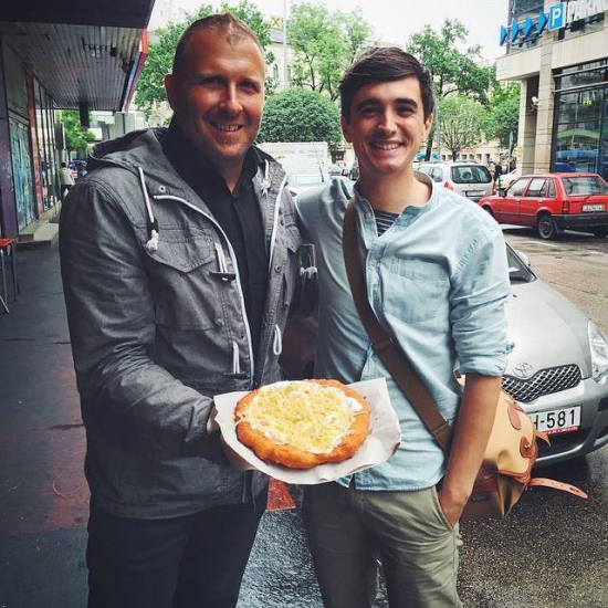 Jókuti András (Világevő) és Donal Skehan (Forrás: Facebook / Donal Skehan)