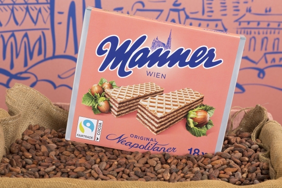 Manner nápolyi Fairtrade-logóval © Manner / Noll