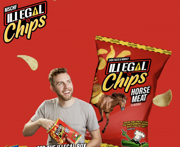 Lóhús ízű chips (Forrás: MSCHF)